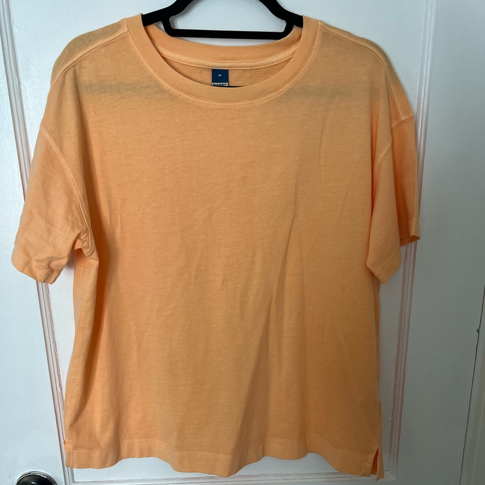 Old Navy Plain T-Shirt Orange